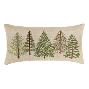 Merry Tartan Trees Pillow - Levtex Home - 1 of 3