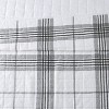 Cottage Classics Cottage Plaid Quilt Set White/Black - 4 of 4