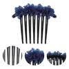 Unique Bargains Women's Frosted Hydrangeas Side Comb 1 Pc - 3 of 4