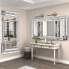 Artloge 47.2x23.6in Wall Hanging Rectangle Gorgeous Silver Mirror Crush Crystal Diamond Decor Mirror - 4 of 4