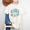 Simply Sage Market Women's Alaska Forest Scene Short Sleeve Graphic Tee - 3 of 4