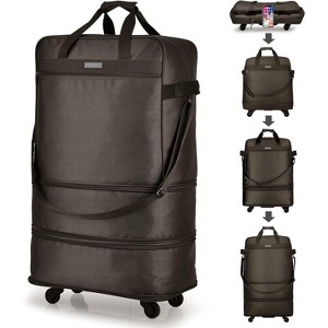 Paaaawaters Suitcases with Wheels Expandable Foldable Luggage Bag Suitcase Collapsible Rolling Travel Bag - 1 of 4
