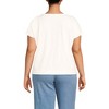 Lands' End Women's Short Sleeve Slub Boxy Crew T-Shirt - 2 of 3