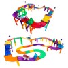 PICASSO-TILES Race Track Magnetic Tiles for Kids, 81PCS with 2 Racing Cars, Construction STEM Building Blocks Educational Toy - 3 of 4