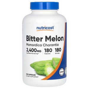 Nutricost Bitter Melon, 2,400 mg, 180 Capsules - 1 of 2