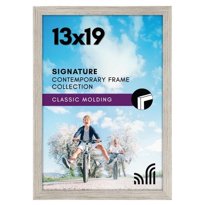 Americanflat 13x19 Picture Frame in Drift Wood - Composite Wood with Shatter Resistant Glass