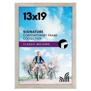 Americanflat 13x19 Picture Frame in Drift Wood - Composite Wood with Shatter Resistant Glass - 1 of 4