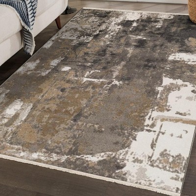 Luxe Weavers Bohemian Abstract Indoor Fringed Area Rug