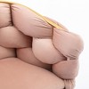 PAGED Luxury Accent Chair Comfy Reading Chair Velvet Single Sofa Chair with Unique Knitting Process for Living Room - 4 of 4