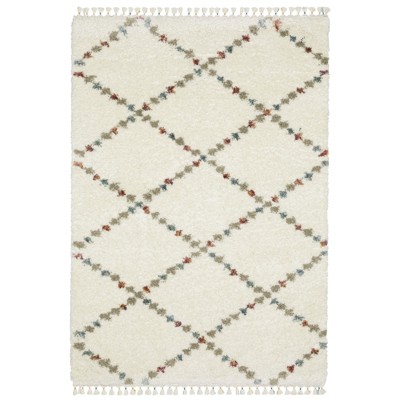 Oriental Weavers Axis AX08A Ivory/ Multi Indoor Area Rug - 3'10" x 5'5"