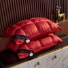 Dexmalle 100% Natural Cotton Red Bread Pillow,Medium-Firm - 2 of 4
