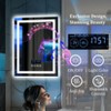 ARTLOGE Smart LED Illuminated Fog-free Rectangle Bathroom Mirror Bluetooth Speaker Digital Display - 2 of 4