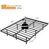 VINGLI Queen Bed Frame with USB Charging Station/LED Lights, - 2 of 4
