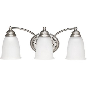 Capital Lighting 3 - Light Vanity in  Matte Nickel - 1 of 2