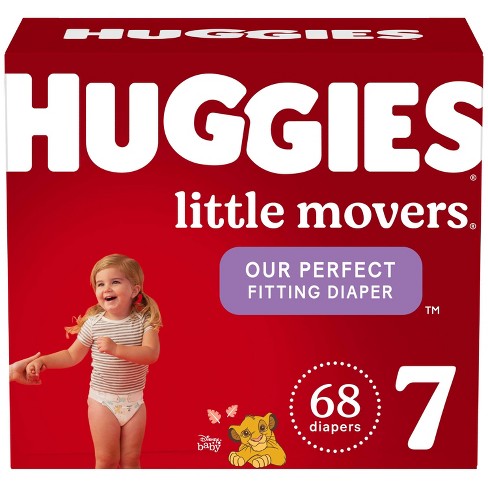 Huggies Little Movers Baby Disposable Diapers - Size 7 - 68ct : Target