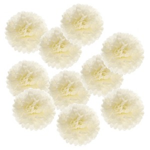 Unique Bargains Decorative Reusable Party Wedding Tissue Pom Poms Flowers 18 Pcs - 1 of 4