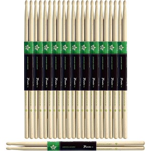 Stagg 12-Pair American Hickory Drum Sticks Wood Tip - 1 of 2