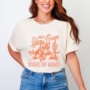Simply Sage Market Yee Haw State Of Mind Garment Dyed Tee - 1 of 4
