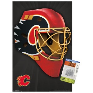 Trends International NHL Calgary Flames - Mask 16 Unframed Wall Poster Prints - 1 of 4