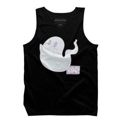 Men's Design By Humans Boo Cute Ghost Halloween cute design By BoogieCreates Tank Top