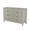 KIGFTSOD Retro Farmhouse Style Wooden Dresser with 6 Drawer, Storage Cabinet for Bedroom - 4 of 4