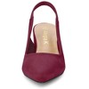 Allegra K Women's Pointed Toe Block Heel Slingback Heels - 2 of 4