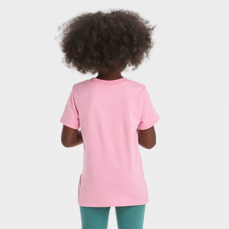 Toddler Girls' Hearts Rainbow Short Sleeve T-Shirt - Cat & Jack™ Rose Pink, 2 of 4
