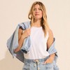 Lands' End Women's Crew Neck Jersey Shell Tank - 3 of 3
