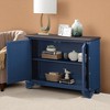 40" Console Table with Storage Shelf, Retro Entryway Table with Adjustable Storage Shelf, Sofa Couch Table for Hallway, Entry Way, Living Room - 4 of 4