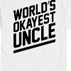 Men's - Instant Message - World's Okayest Uncle Short Sleeve Graphic T-Shirt - 2 of 4