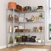 KTMBDW Storage Shelves, 58''W Wire Shelving Unit 4 Tier Metal Shelves for Storage Rack Metal Shelving for Pantry Shelves Kitchen Steel Shelving,Silver - 2 of 4