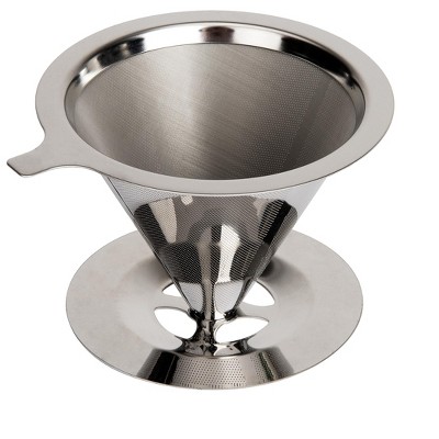 Mind Reader Stainless Steel Dripper, Pour-Over Coffee Filter