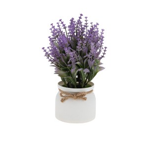 Unique Bargains Artificial Plants Tiered Festive Flower Cone Plastic 3.74"x3.74"x9.84" 1 Pc - 1 of 4