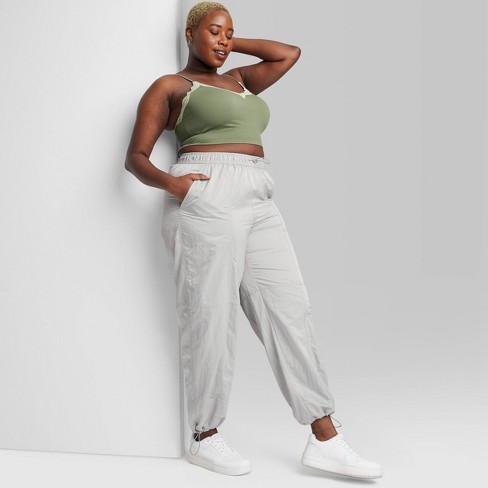 Women's High-rise Tapered Sweatpants - Wild Fable™ Heather Gray Xxs : Target