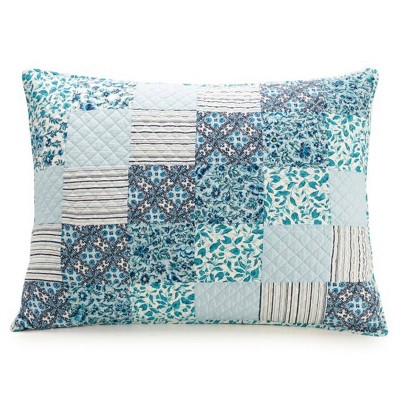 Standard Cloud Vines Pillow Sham Blue - Vera Bradley