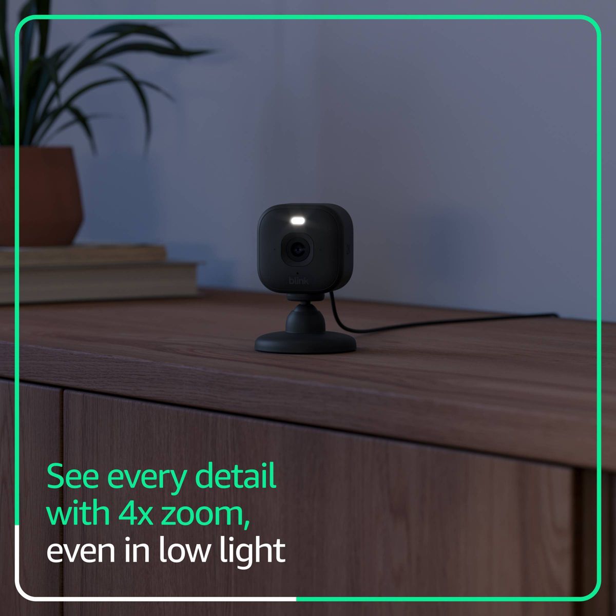 Blink Mini 2K+ Compact Plug-In Security Camera, 2K Video Resolution, Color Night Vision, Enhanced Audio. 1 Camera - thumbnail 4