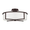 Livex Lighting Wesley 4 - Light Semi-Flush Mount in  Bronze - 3 of 4