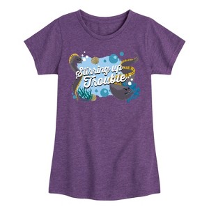 Girls' - Disney - Stirring Up Trouble Fitted Short Sleeve Graphic T-Shirt - 1 of 4