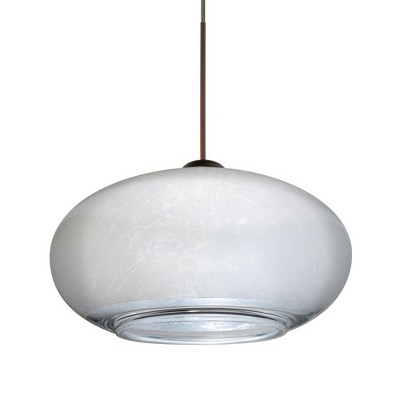Besa Lighting Brio 7 1 - Light Pendant in  Bronze
