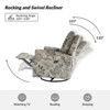 Kaspar Manual Swivel Glider Recliner Set of 2|HULALA HOME - 4 of 4