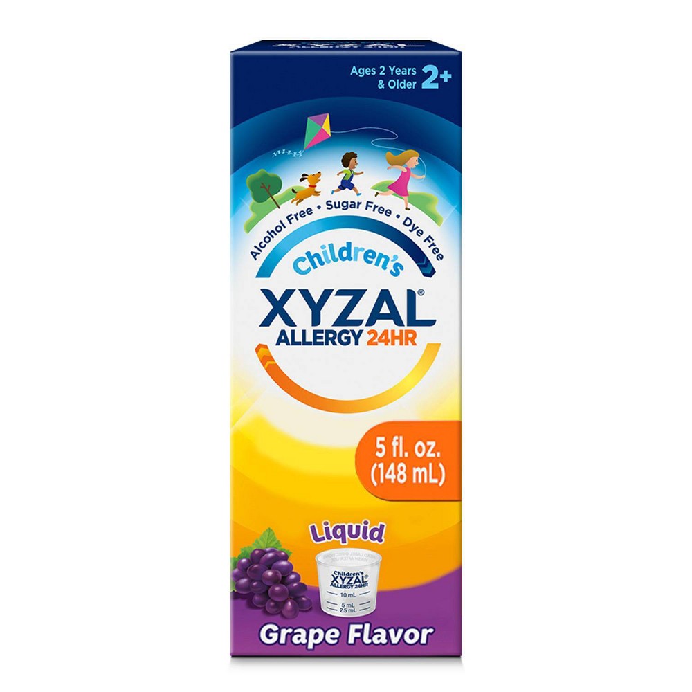 Children's Xyzal Levocetirizine Dihydrochloride Allergy Relief Liquid - Grape Flavor - 5 fl oz