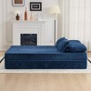 KWPZQEB 78.7" Foldable Sofa Bed, Queen Size Floor Sofa Bed with 2 Pillows, Comfy Cloud Couch, Love Seat Sofa for Living Room, Guest Room, Bedroom - 4 of 4