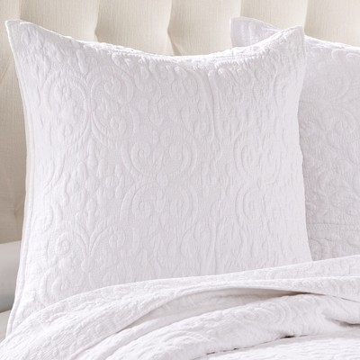 Sherbourne White Cotton Euro Sham Set of 2