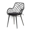 Baxton Studio Aniceta Modern Bohemian Black Finished Wood and Rattan 7-Piece Dining Set - 4 of 4