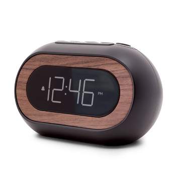 Capsule Alarm Table Clock Black - Capello