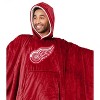 NHL Detroit Red Wings Logo Patch Faux Shearling Bloncho Blanket - 3 of 3