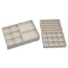 Household Essentials Stackable Jewelry Trays 3 Silver - image 3 of 4