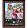 PosterPalooza | Simple Brown Picture Frame - UV Acrylic, Foam Board Backing, Hanging Hardware - 2 of 4