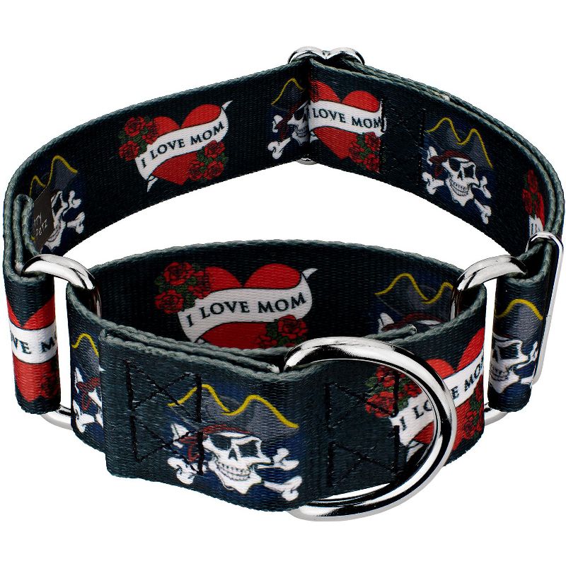 Country Brook Petz 2 Inch I Love Mom Martingale Dog Collar, 1 of 6