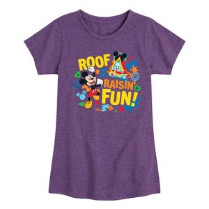 Girls' - Disney - Roof Raisin Fun Fitted Short Sleeve Graphic T-Shirt - 1 of 4